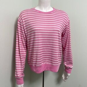 Draper James Pink & White Stripe PJ Shirt